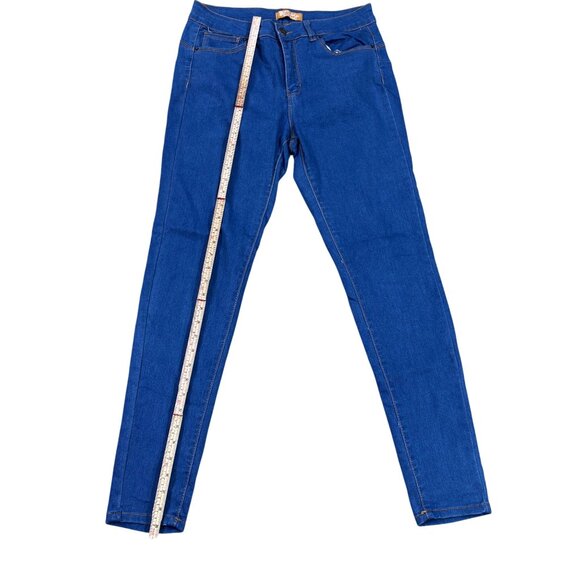 Womens Wax Jean "Butt I Love You" Blue Skinny Jeans Size 11 - Picture 3 of 14